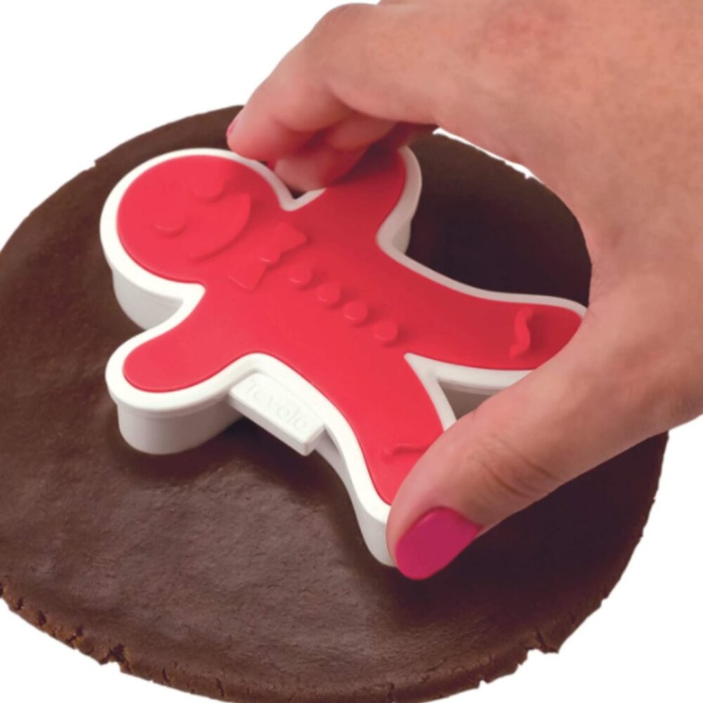 Tovolo Ginger Boys Cookie Cutters Cut and Press Brand New